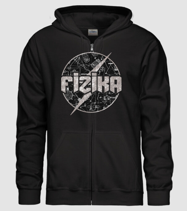 FIZIKA minta fekete pólón