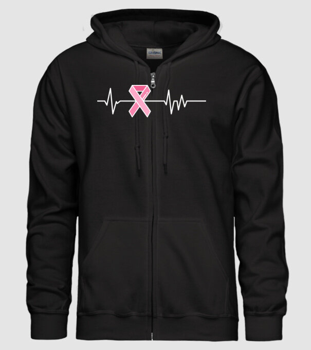 Heartbeat faith minta fekete pólón
