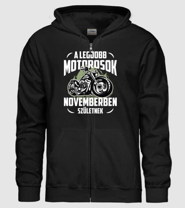 Legjobb motoros hegyek NOVEMBER minta fekete pólón