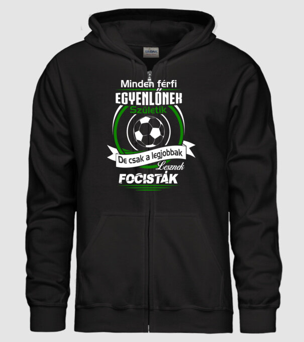 Legjobbak a focisták... minta fekete pólón