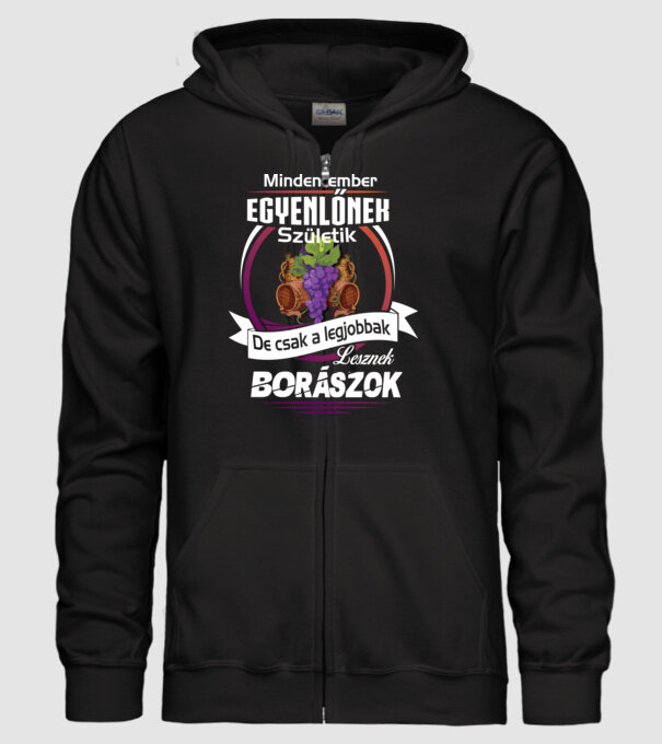 Legjobbak borászok minta fekete pólón