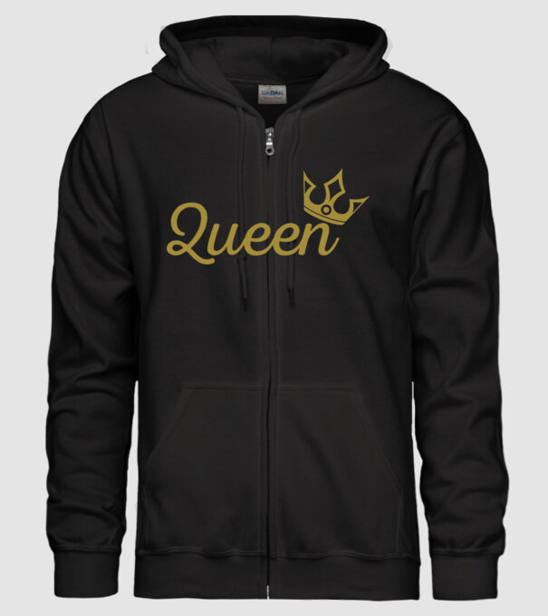 Queen minta fekete pólón
