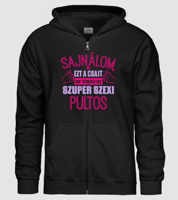 Sajnálom ezt a csajt lefoglalta egy szuperszexi PULTOS minta fekete pólón