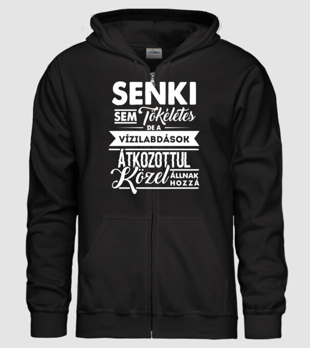 Senki sem tökéletes...vizilabdások minta fekete pólón