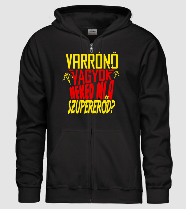 Szuper varrónő minta fekete pólón