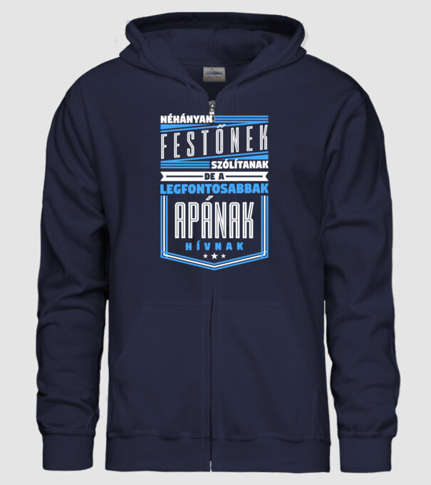 Néhányan Festőnek szólítanak... minta sötétkék pólón