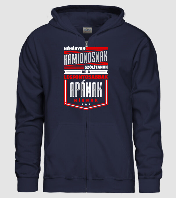 Néhányan Kamionosnak szólítanak... minta sötétkék pólón