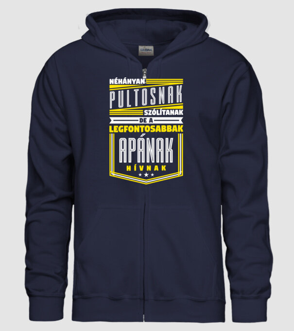 Néhányan Pultosnak szólítanak... minta sötétkék pólón