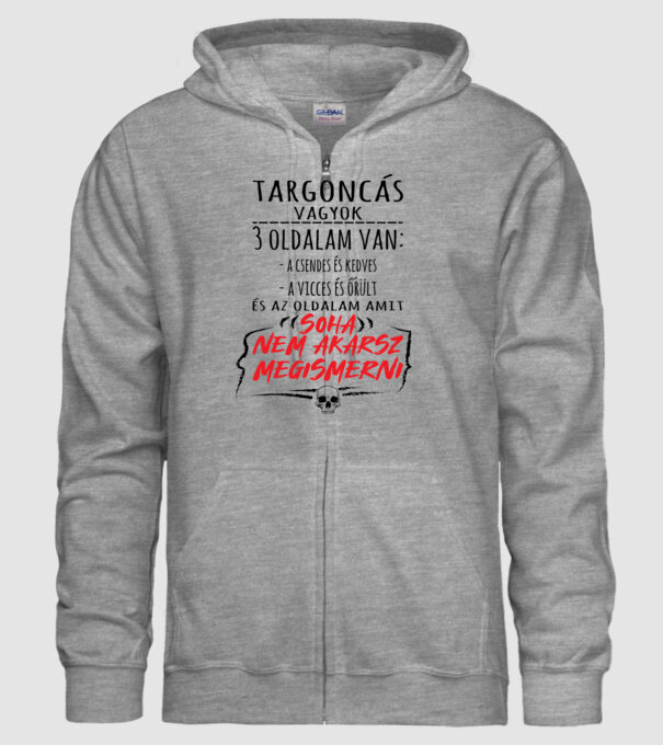 3 oldalam van - targoncás minta szürke pólón