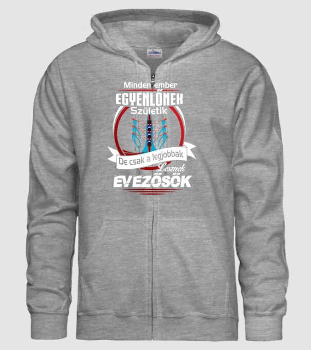 Legjobbak evezősök minta szürke pólón