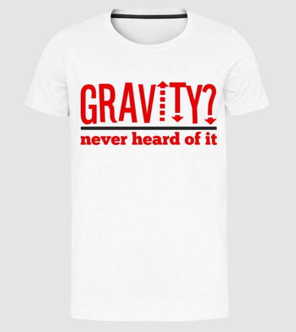 gravity_neverheard.eps minta fehér pólón