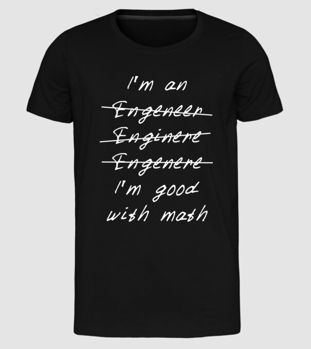 I'm good with math minta fekete pólón
