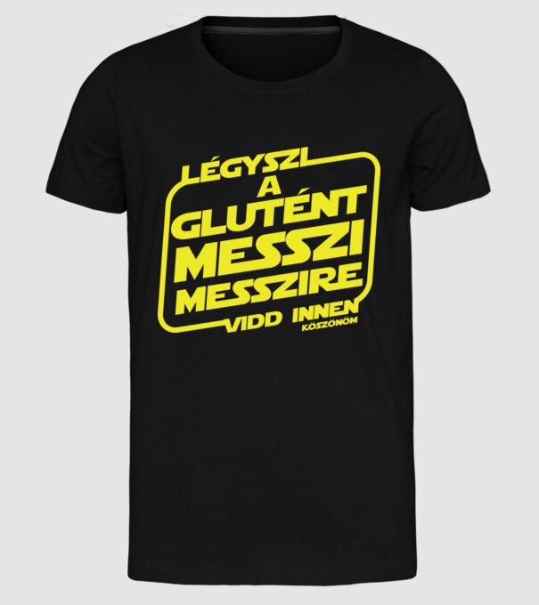 Messzi messzire vidd innen minta fekete pólón