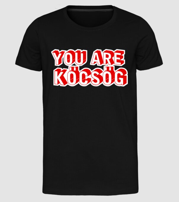 You are köcsög minta fekete pólón