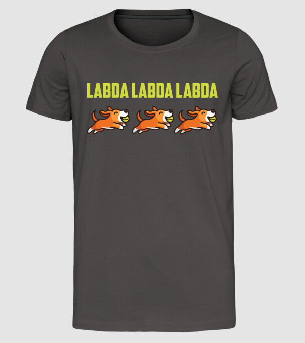 LABDA LABDA LABDA minta sötétszürke pólón