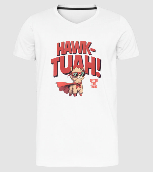 Hawk Tuah Láma - Spit on that thang minta fehér pólón