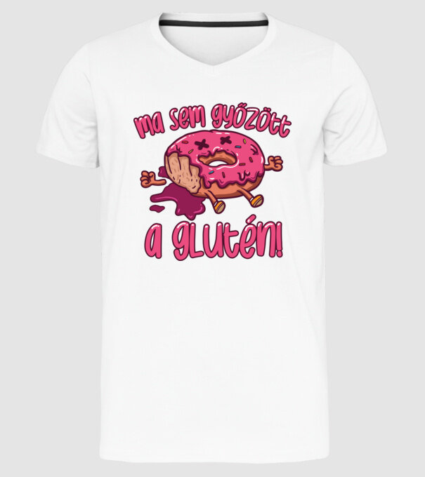 Ma sem győzött a glutén minta fehér pólón