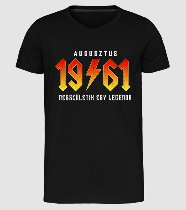 1961 08-AUGUSZTUS minta fekete pólón