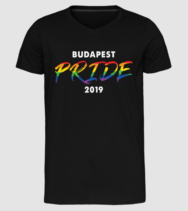 Budapest pride 2019 minta fekete pólón