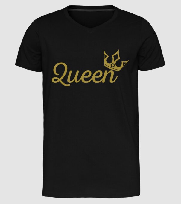 Queen minta fekete pólón