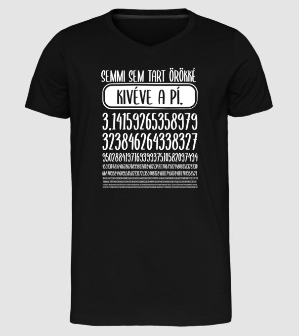 Semmi sem tart örökké minta fekete pólón