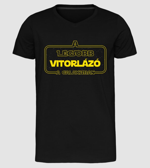 Vitorlázó minta fekete pólón