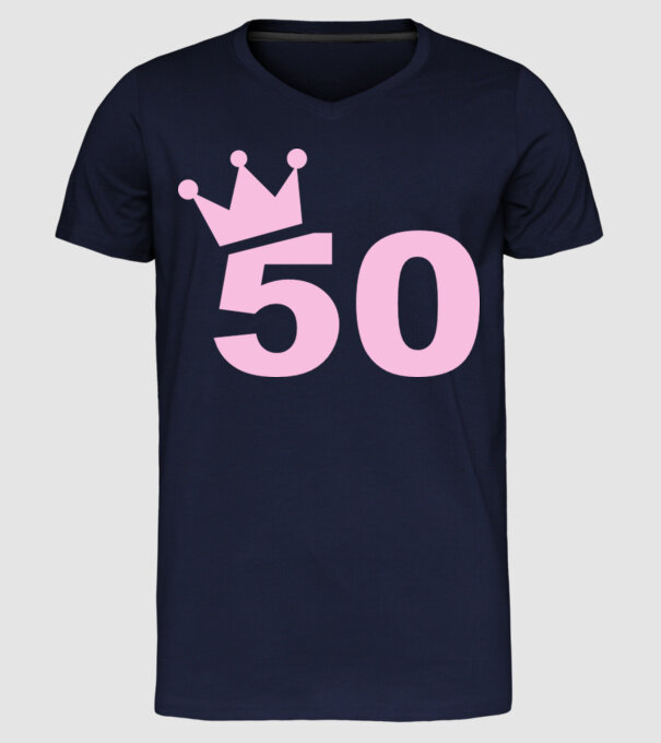 Crown Year - 50 minta sötétkék pólón
