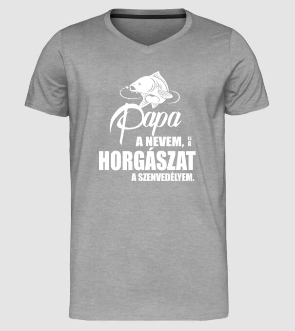 Papa a nevem... minta szürke pólón