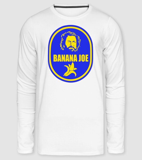 Banana Joe minta fehér pólón