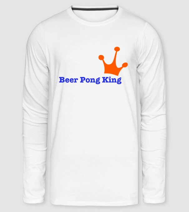 Beerpong minta fehér pólón