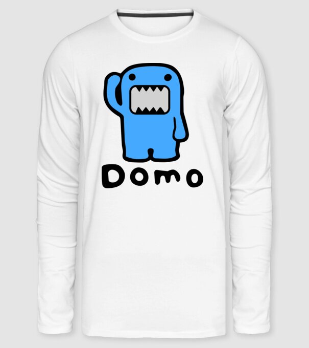 Domo minta fehér pólón