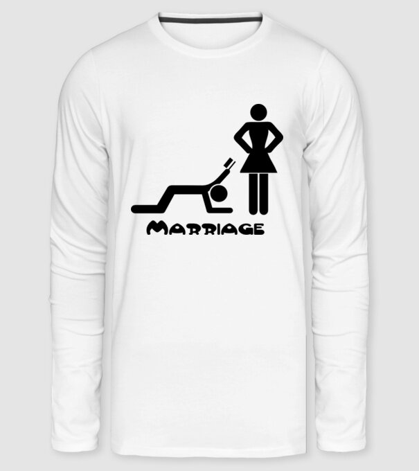 marriage minta fehér pólón