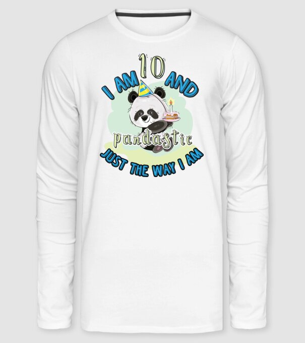PANDASTIC  10 minta fehér pólón