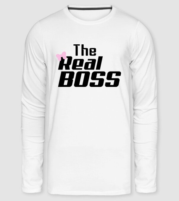 The real boss minta fehér pólón