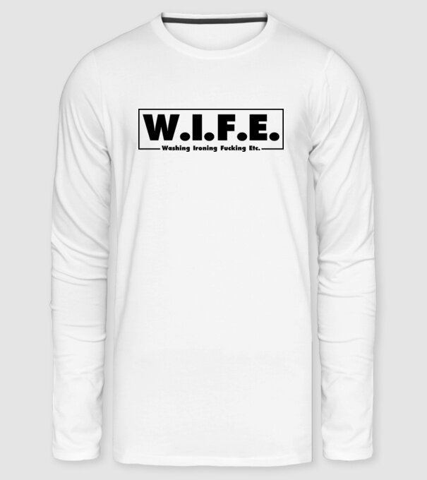 WIFE 2 minta fehér pólón