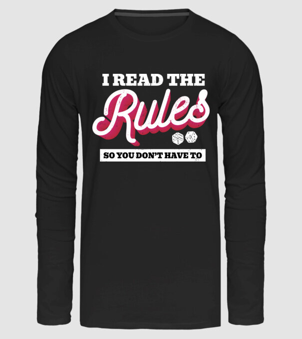 I read the rules you don't have to simple minta fekete pólón