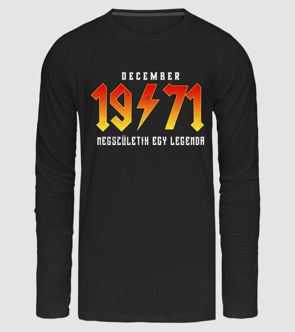 1971 12-DECEMBER minta fekete pólón
