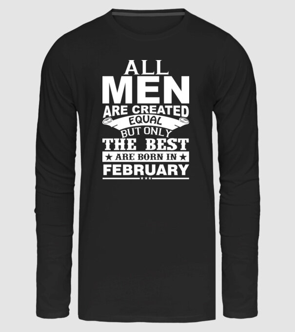 All men are created february minta fekete pólón