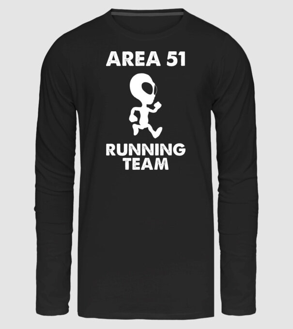 area51 running team minta fekete pólón