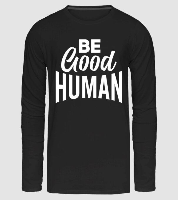 BTS BE GOOD HUMAN minta fekete pólón
