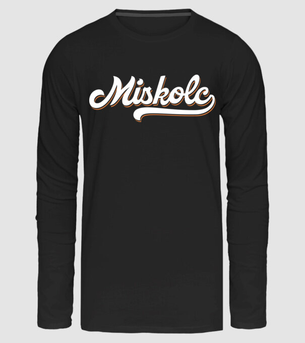 Classic Miskolc minta fekete pólón