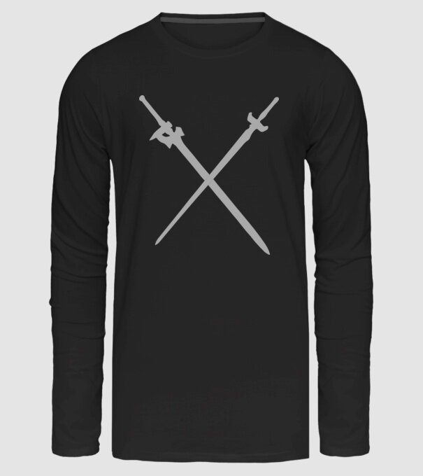Crossed Swords minta fekete pólón