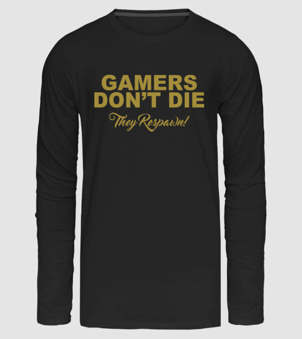Gamers don't lie minta fekete pólón