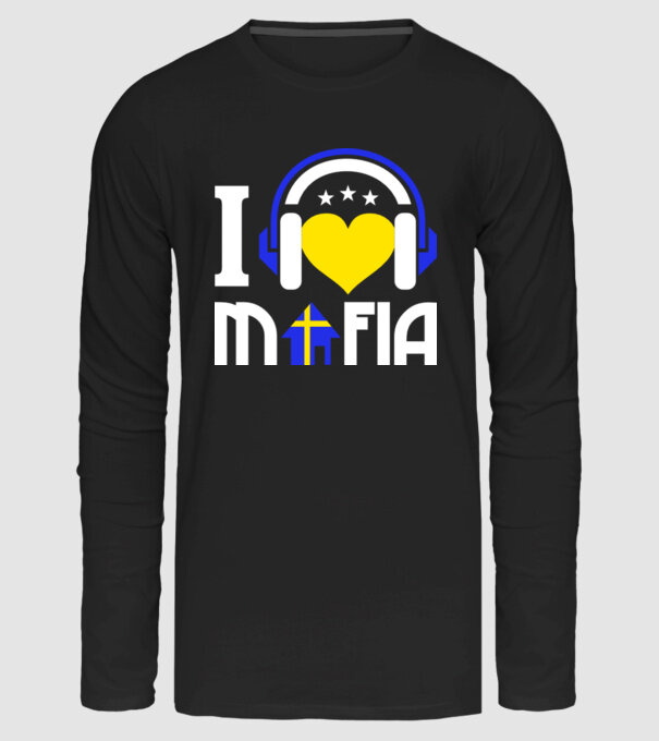 I Love Swedish House Maffia minta fekete pólón
