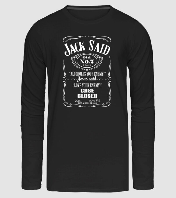 Jack said fun minta fekete pólón