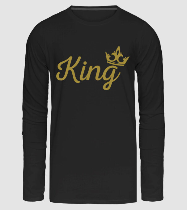 King minta fekete pólón