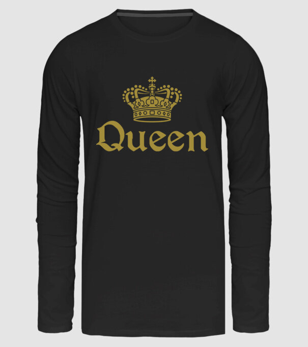 Queen minta fekete pólón