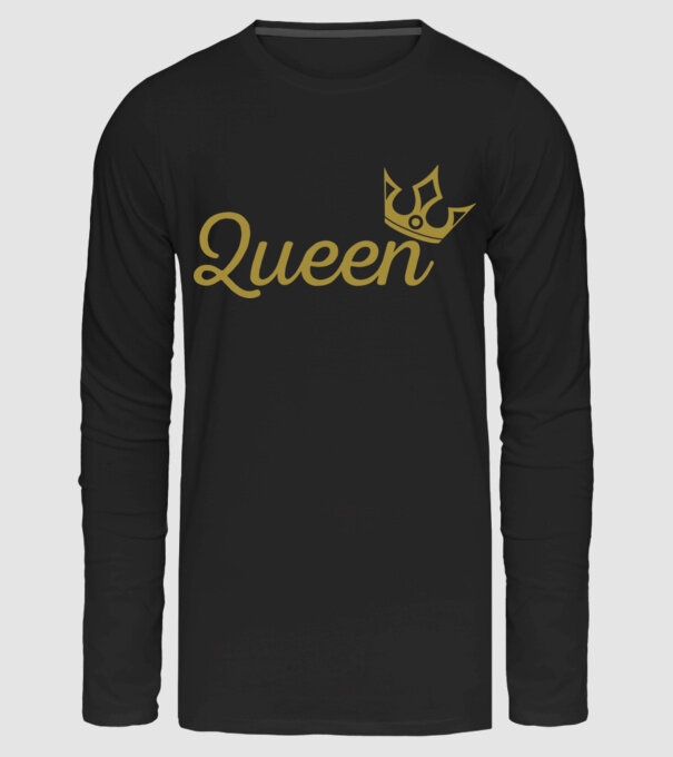 Queen minta fekete pólón