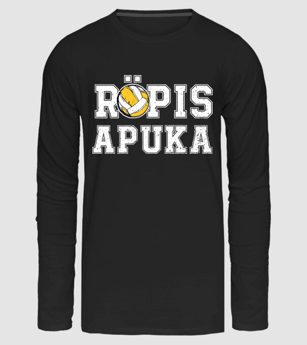 Röpis apuka textured minta fekete pólón
