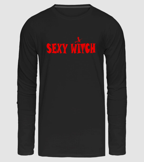 Sexy witch boszi minta fekete pólón